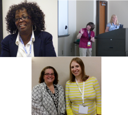 Library faculty at conferences in June (clockwise from top left: Dorothy Hargett, Sandy Yaegle, Georgi Bordner, Melody Detar, Sara Baron)