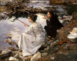John Singer Sargent, Two Girls Fishing, 1912